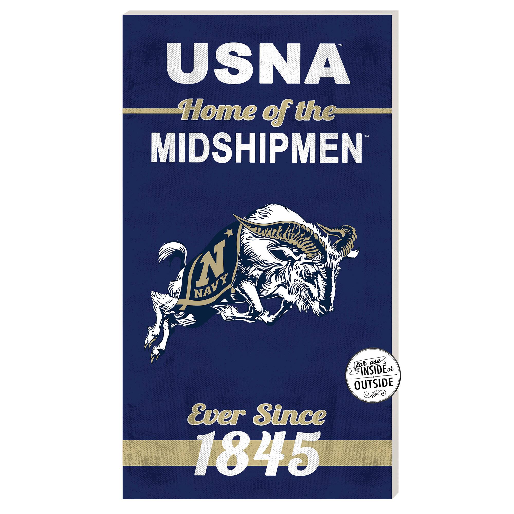 Navy Midshipmen 11'' x 20'' Home Of The Sign