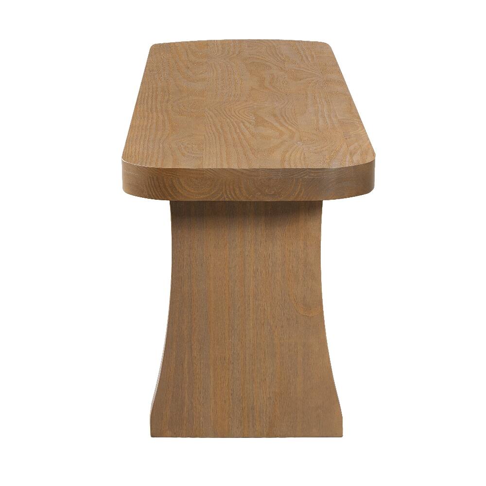 Alt View 3. Ropilly - Ropilly Solid Pine Dining Bench Indoor Wood Seating for Kitchen and Entryway - Pine.