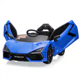 GARVEE - 12V Kids Lamborghini Revuelto Ride-On Car, Remote Control, LED Lights, Music, 2-Speed, Slow Start Function