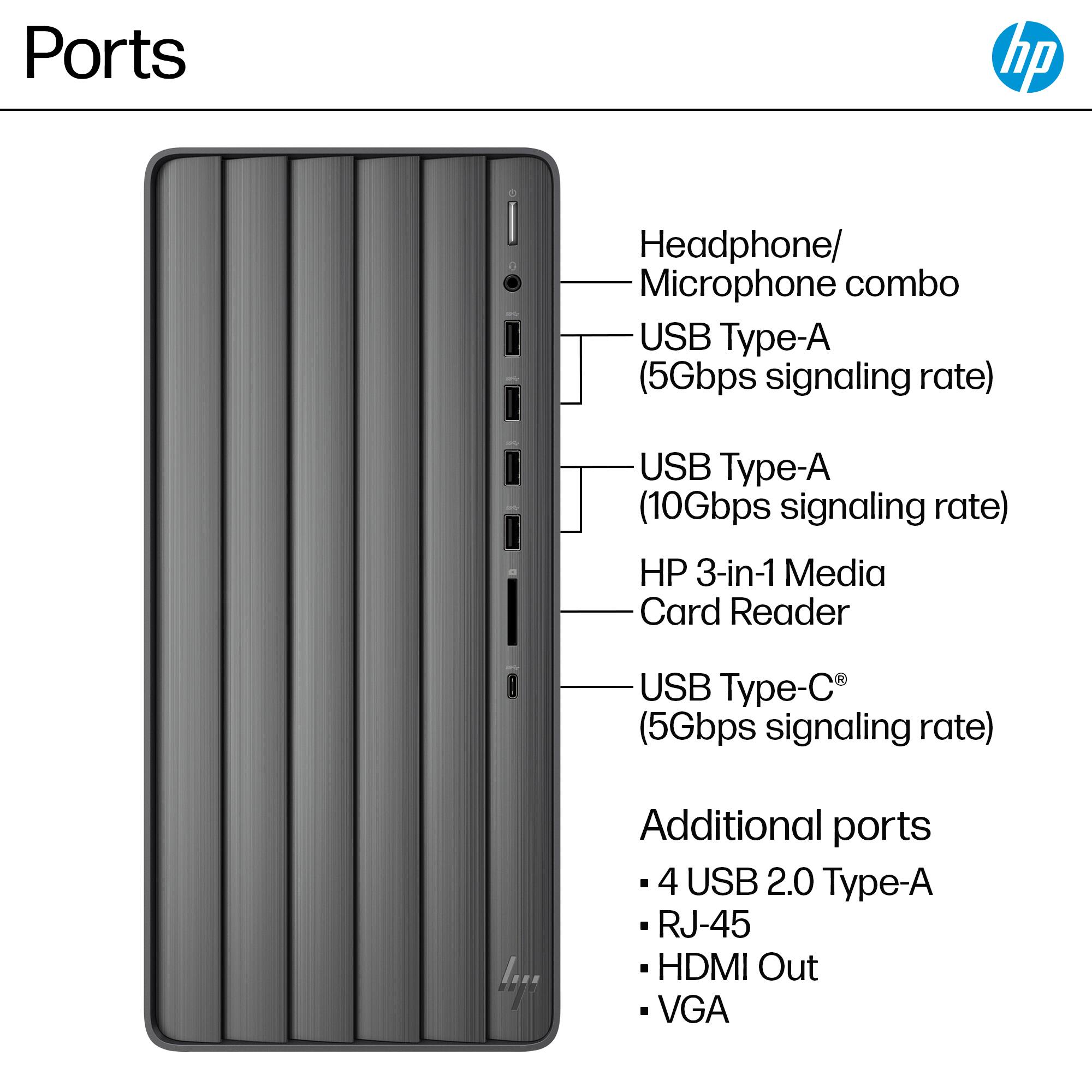 HP Envy Desktop Intel Core I7 16GB Memory 1TB SSD Black 