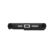 The image shows the back of a cell phone, specifically an iPhone, with a black case on it. The case has a silver button in the center, and there are three other buttons surrounding it. The case is designed to protect the phone and enhance its appearance.