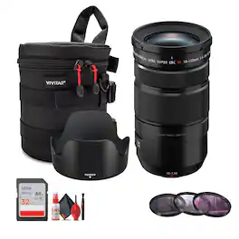 Bundle - Fujifilm - Fujinon XF18-120mmF4 LM PZ WR Lens - Black