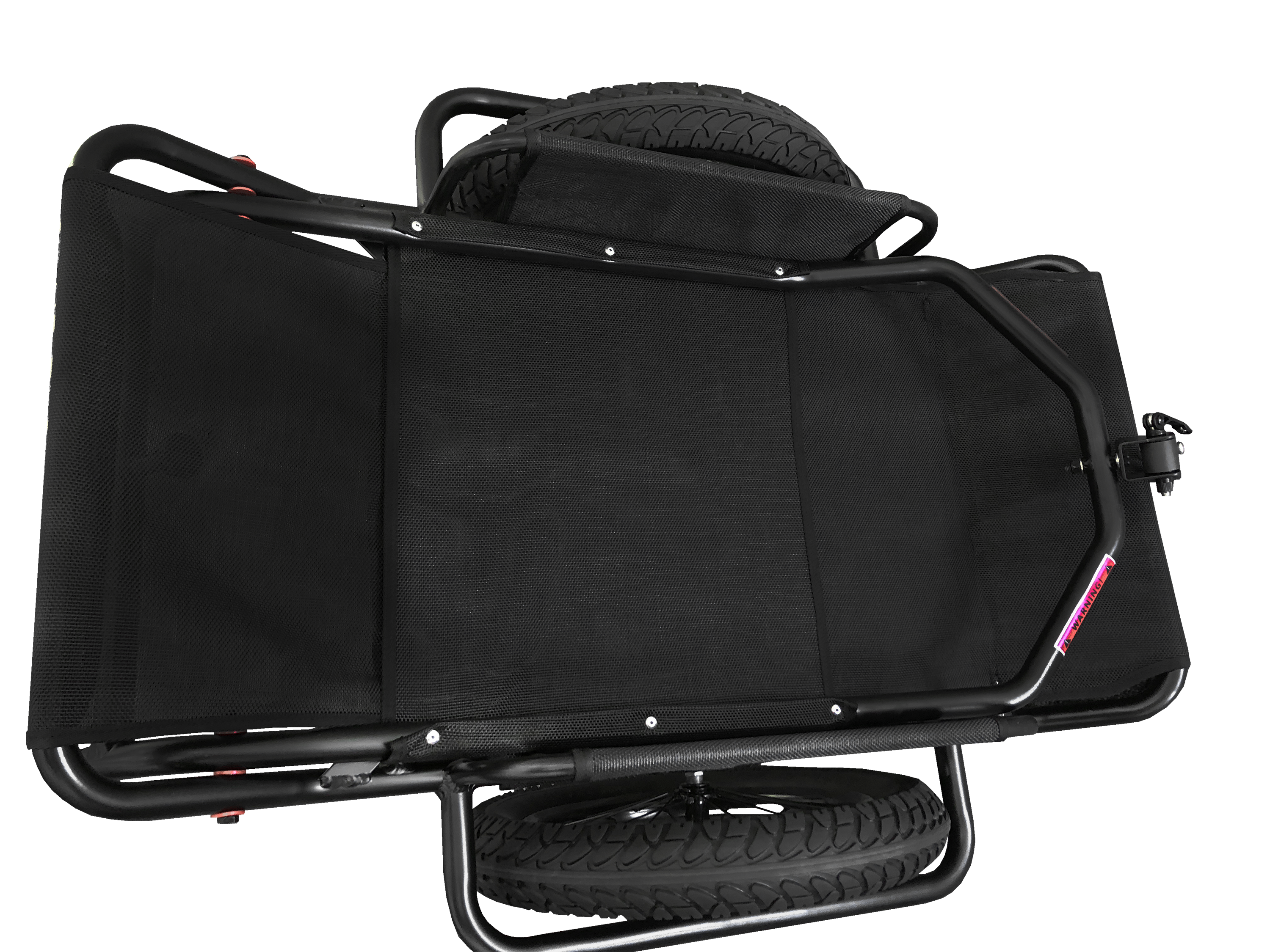 Alt View 3. Rambo Bikes - Aluminum Bike Trailer Cart - Heavy-Duty Game Cart and Utility Trailer - 300lbs Maximum Capacity - 6061 Alumi - Black.