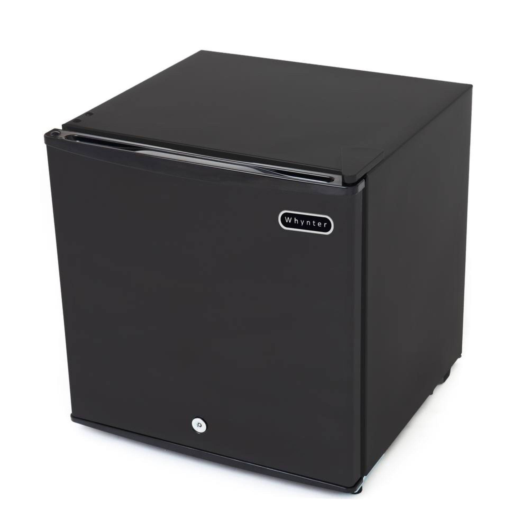 Angle. Whynter - 1.1 cu. ft. Upright Compact Mini Freezer with Lock - Black.
