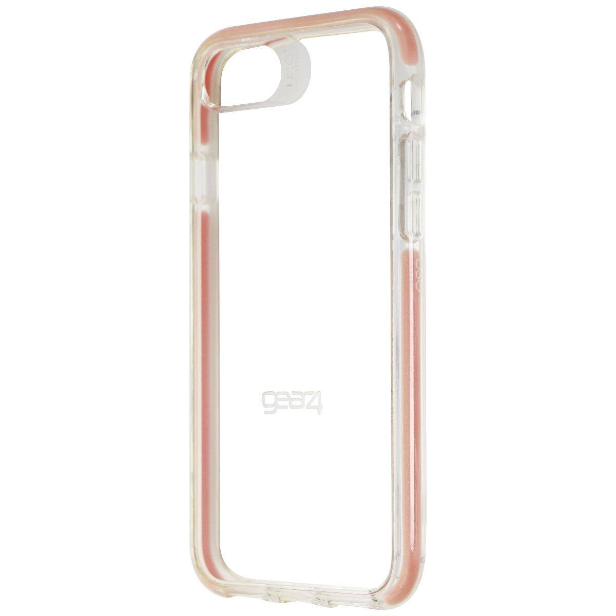 Front. ZAGG - ZAGG Piccadilly Series Hard Case for Apple iPhone 8/7/6s/6 - Clear/Rose Pink - Pink.