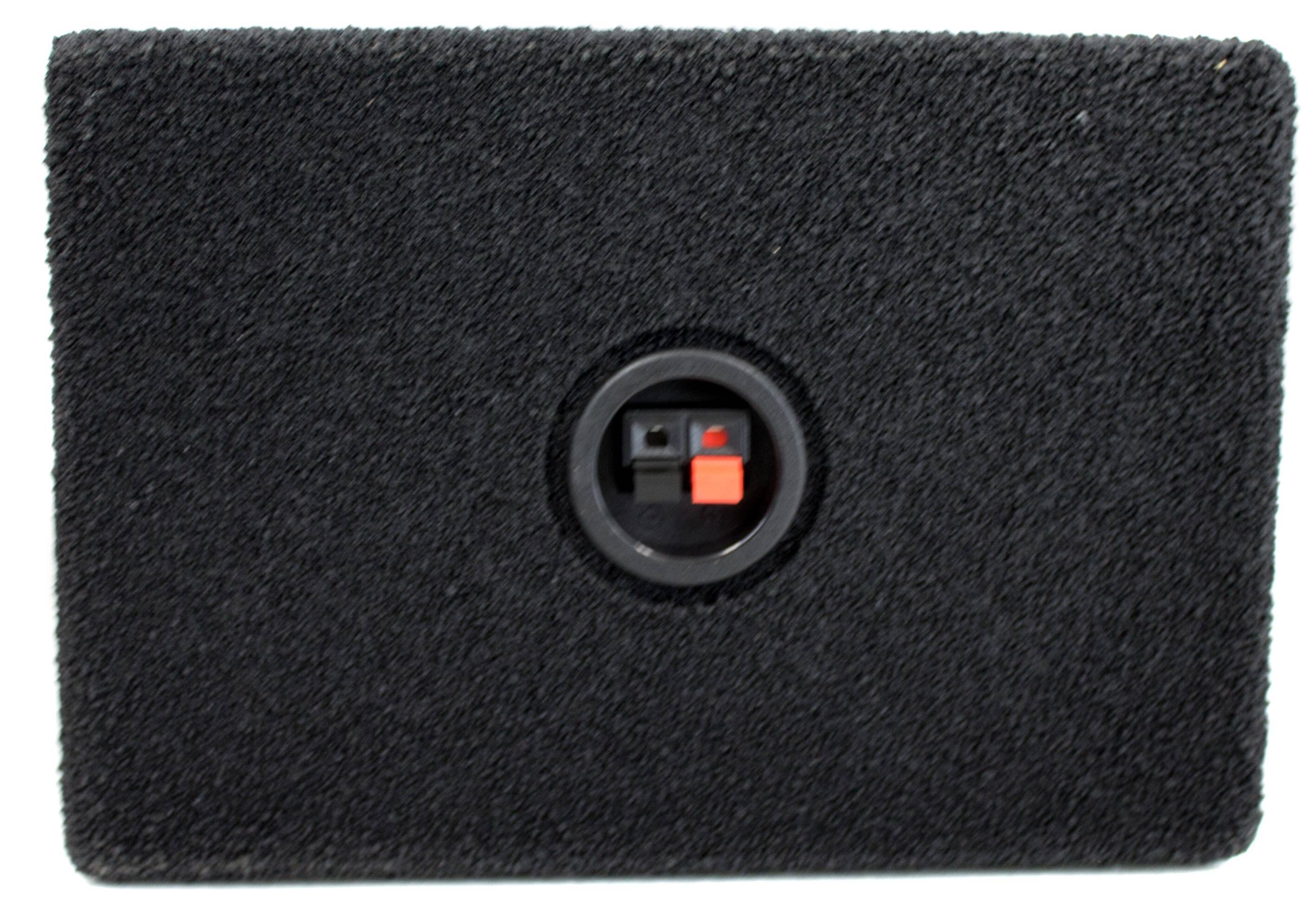 Alt View 5. QPower - Q Power Q-Bomb QTW6X9 6x9" Car Wedge Speaker Boxes with Bedliner Spray, Pair - Black.