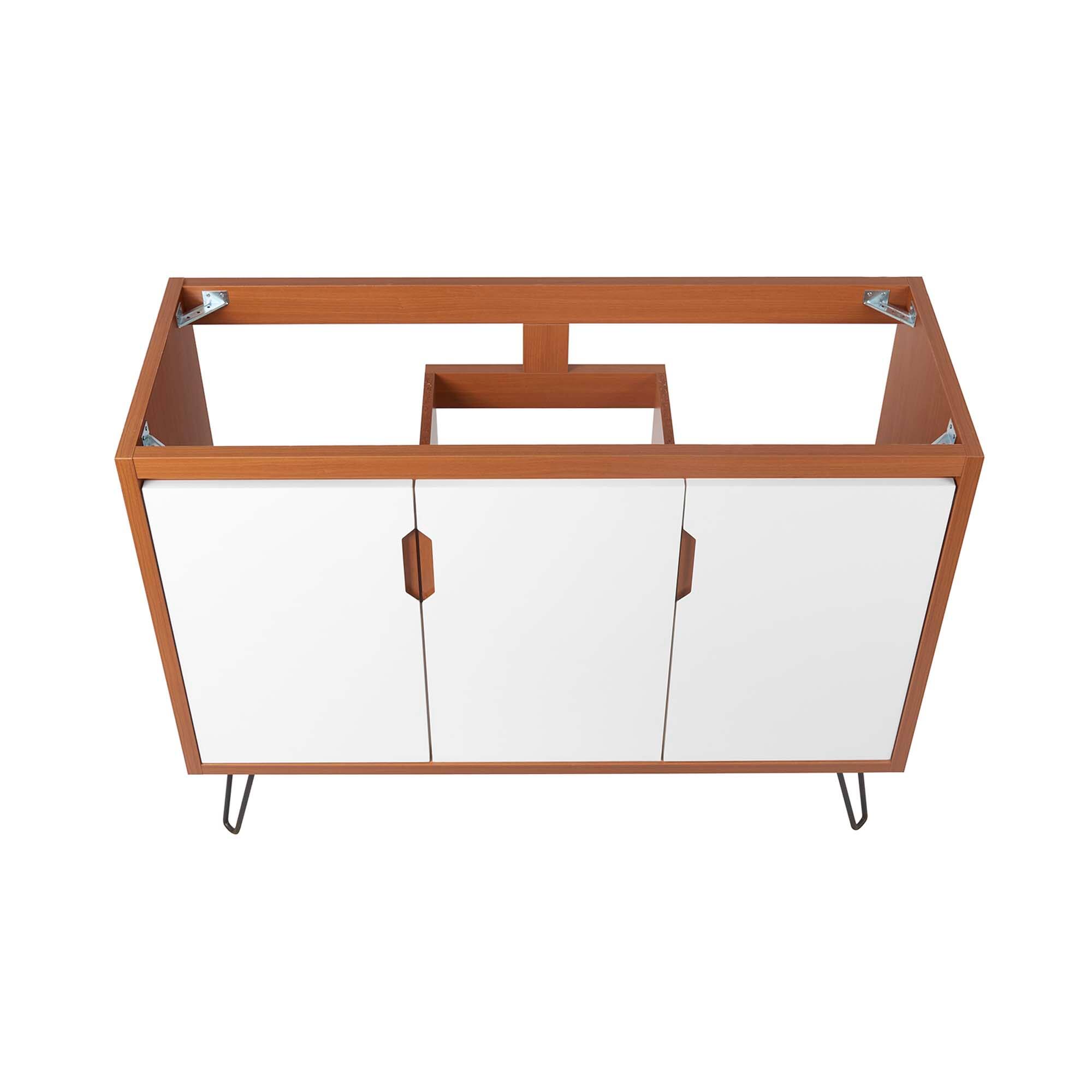 Alt View 5. Modway - Energize Bathroom Cabinet Basin Not Included - Cherry White.