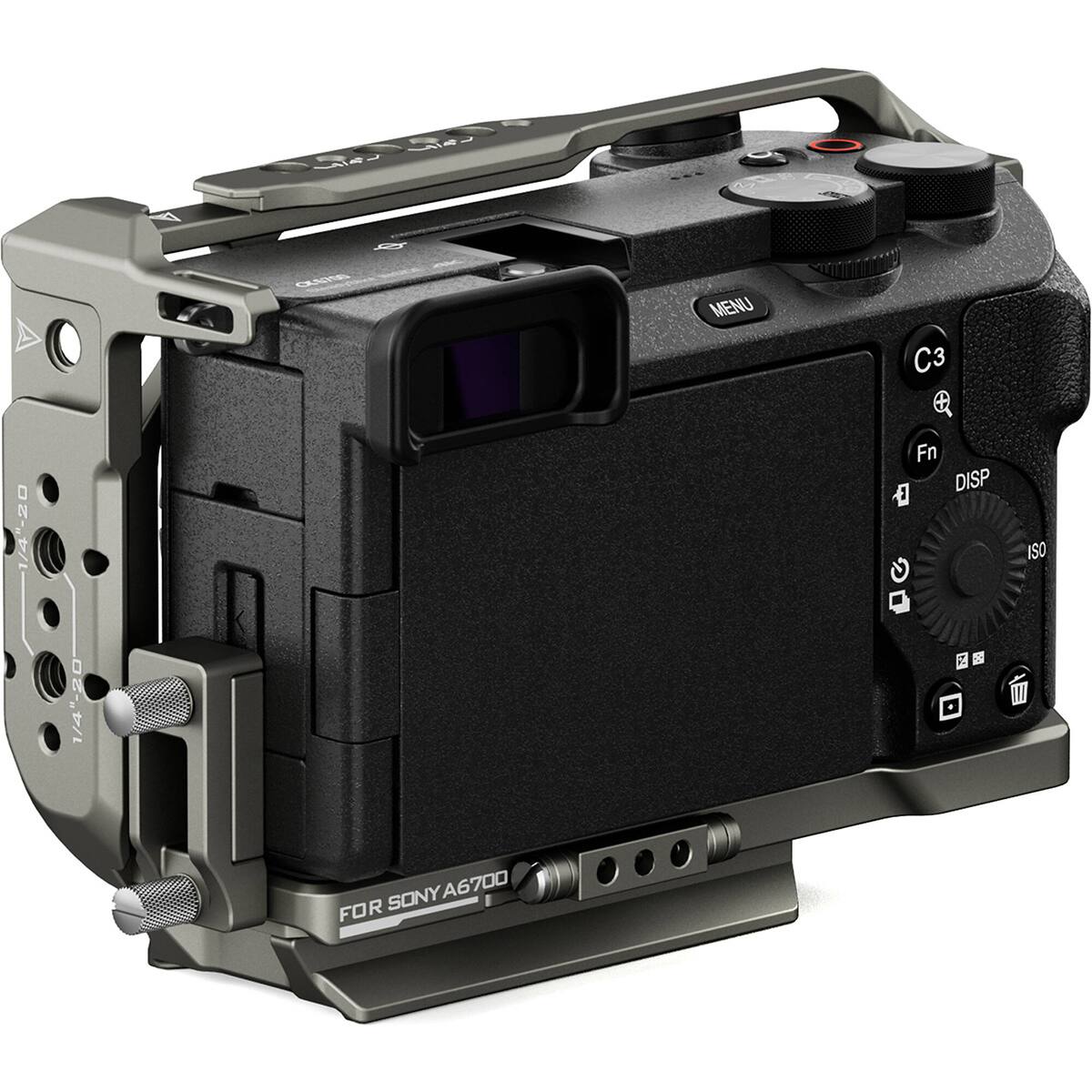 n 4 1 CANE MENU C3 -1/4--20 E-/ 1/4 Fn DISP ISO I SONY A6700 FOR