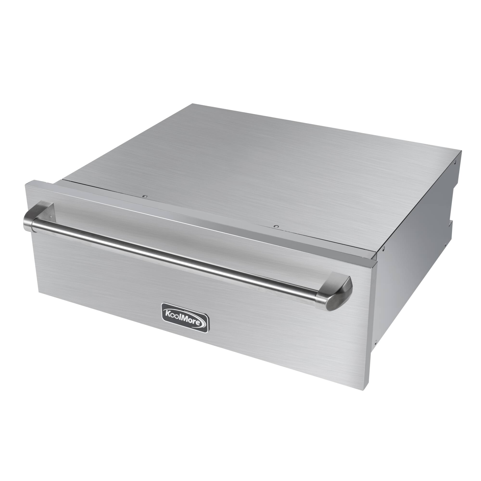 Back. Koolmore - 30 in. Warming Drawer with Three Compartments in Stainless-Steel (KM-RWD-30SS) - Silver.