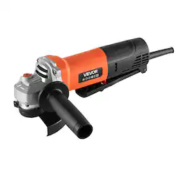 VEVOR - Angle Grinder, 4-1/2" Electric Grinder Power Tool, 8Amps 12000RPM High-Speed Corded Angle Grinders with 230° Adjustable - Orange;Black