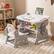 Alt View 1. Gymax - Gymax Kids Table & Chair Set Height Adjustable Toddler Drawing Table w/ Book Stand - Gray.