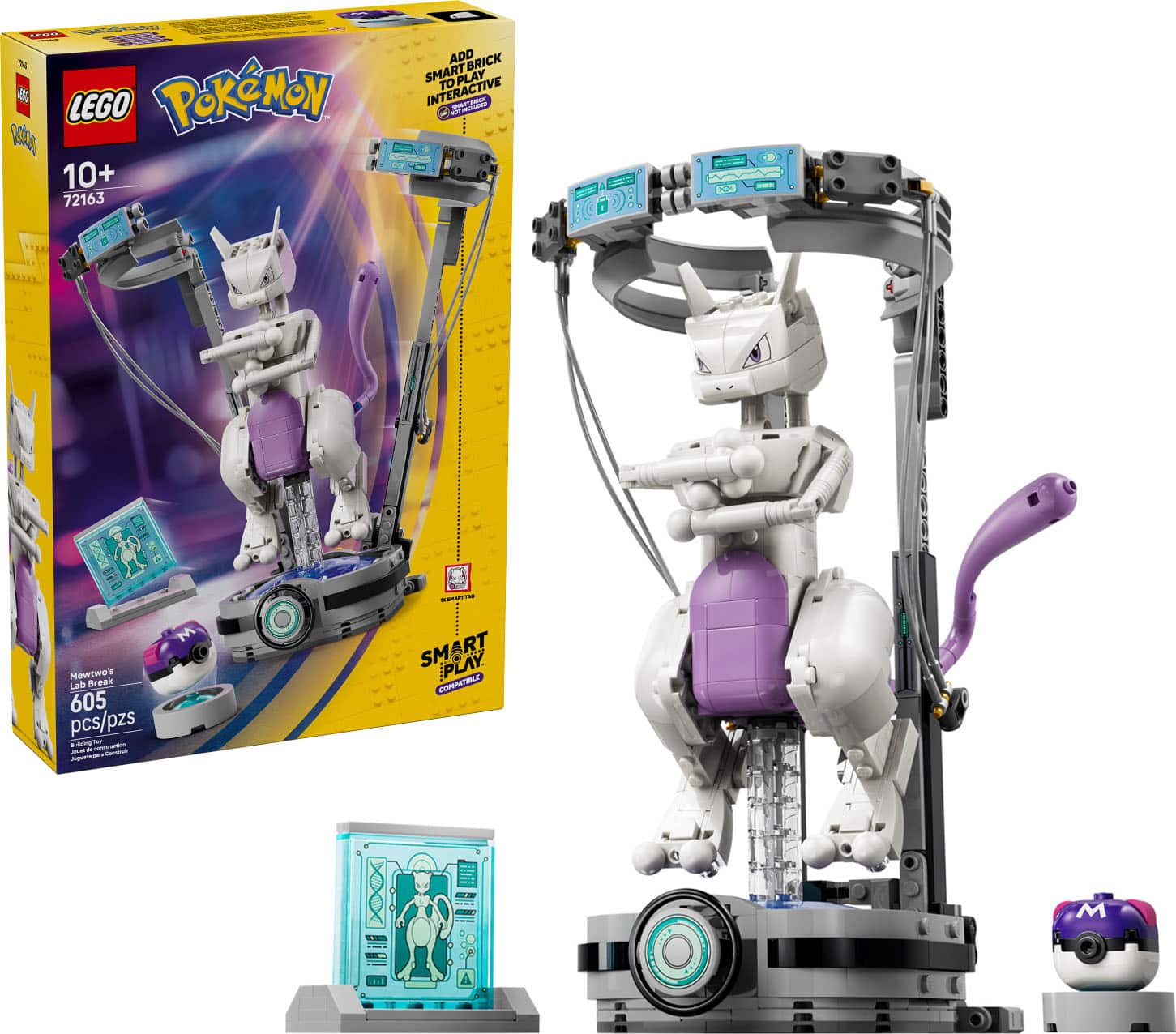LEGO Pokémon SMART Play: Mewtwo's Lab Break 72163 6589490 - Best Buy