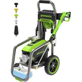 Greenworks - Brushless 2300 PSI 2.3 GPM Max/ 1.2 GPM Electric Pressure Washer - Green