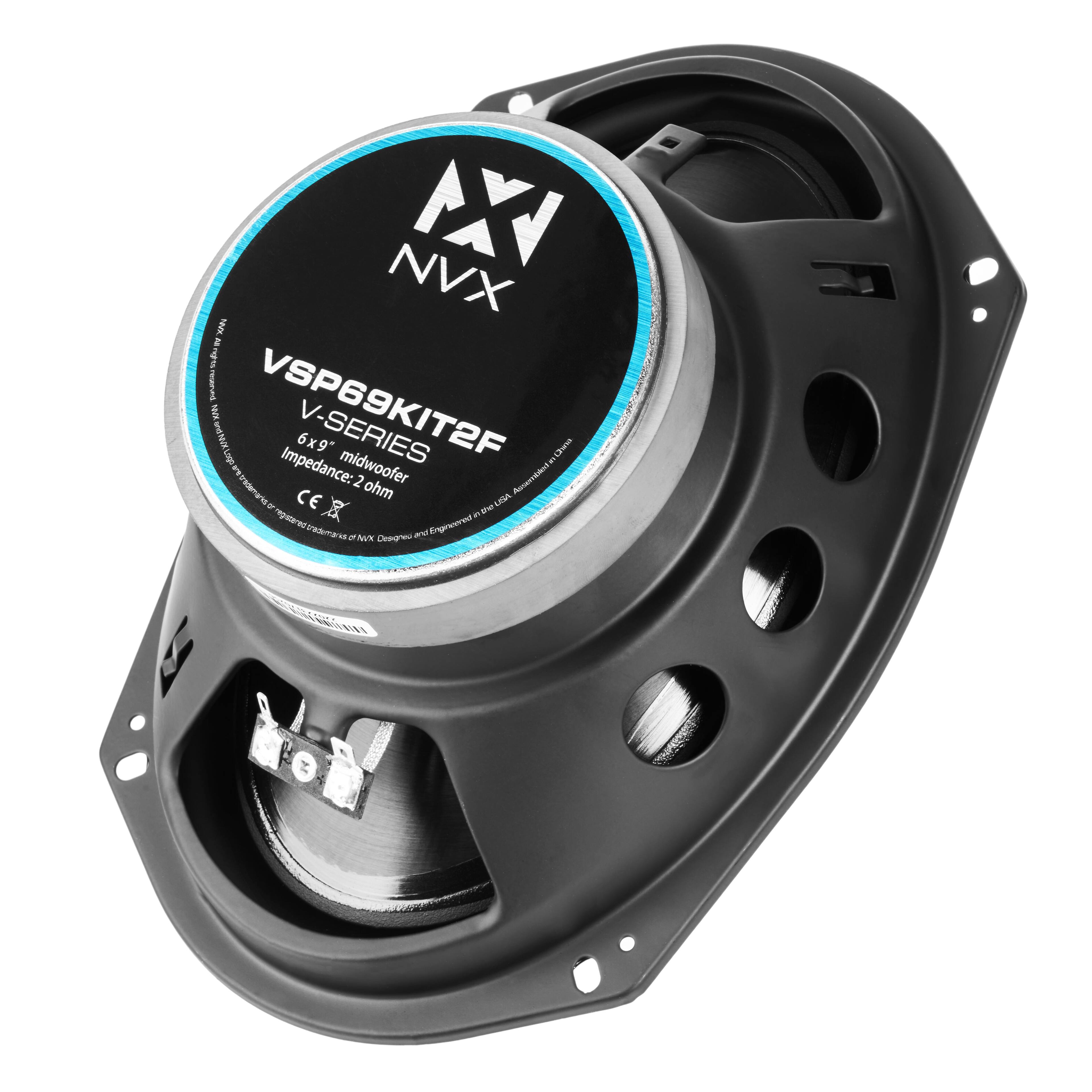 NX NVX  
VSP69KIT2F  
V-SERIES 6x9 midwoofer  
Impedance: 2 ohm  
CE  
Designed and Engineered in Australia