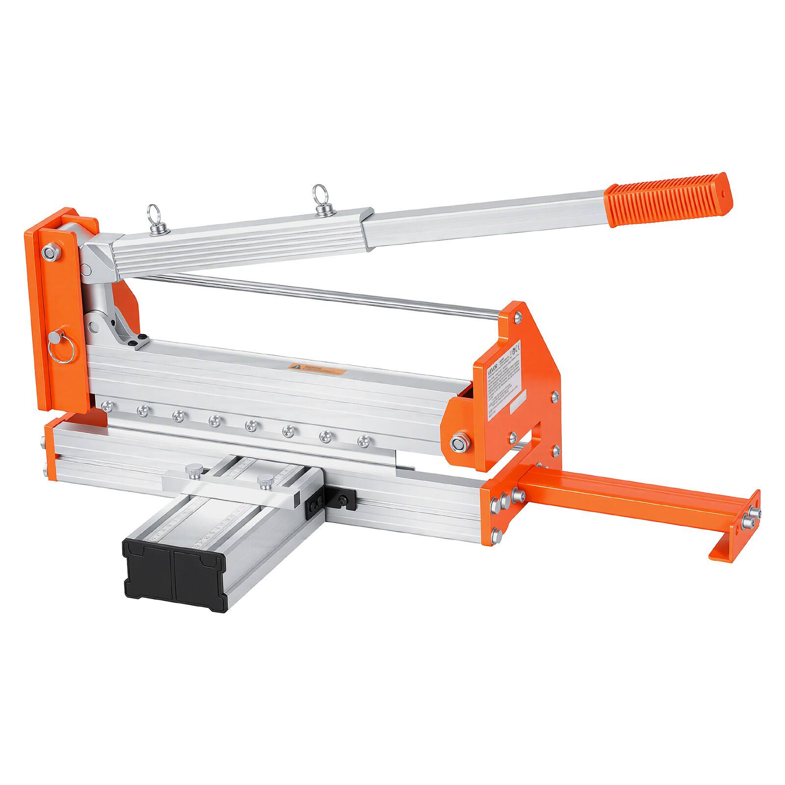 Alt View 5. VEVOR - 12 inch Vinyl Floor Cutter, 12mm Thick Laminate Flooring Cutter with Upgraded Labor-Saving Aluminum-Alloy Lever - Black & Orange.