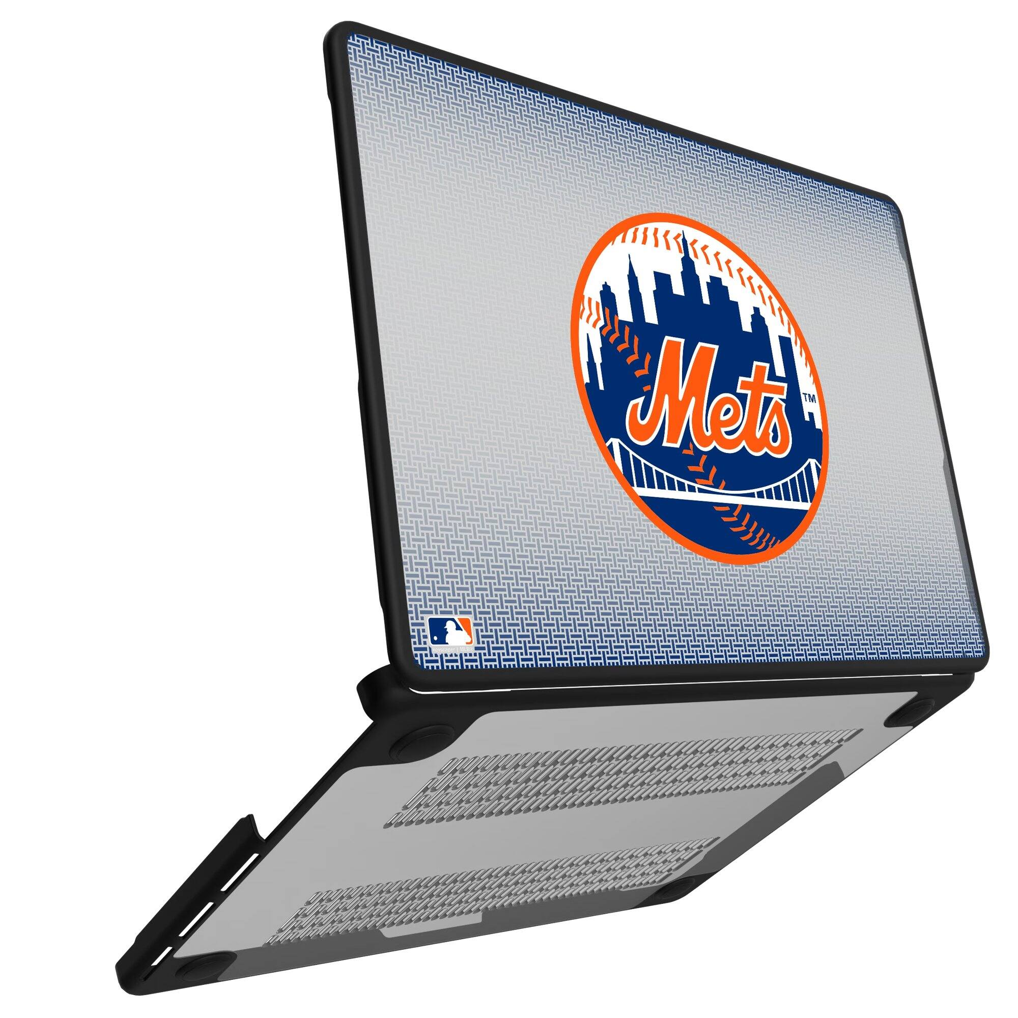 Alt View 1. Keyscaper - New York Mets Linen MacBook Case - Pro 13 in - Multicolor.