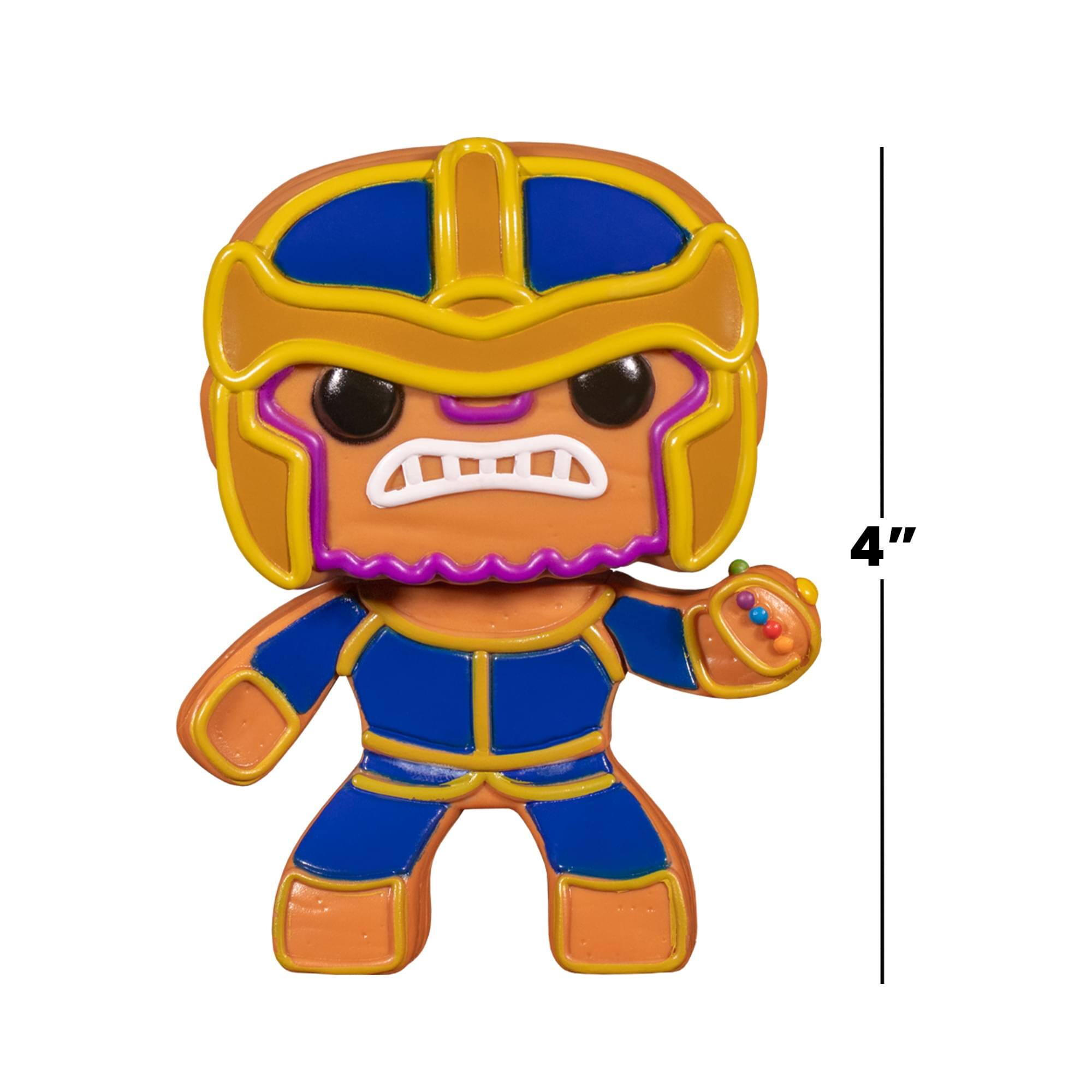 Alt View 3. Funko - Marvel Funko Holiday POP Vinyl Figure | Gingerbread Thanos - Blue.