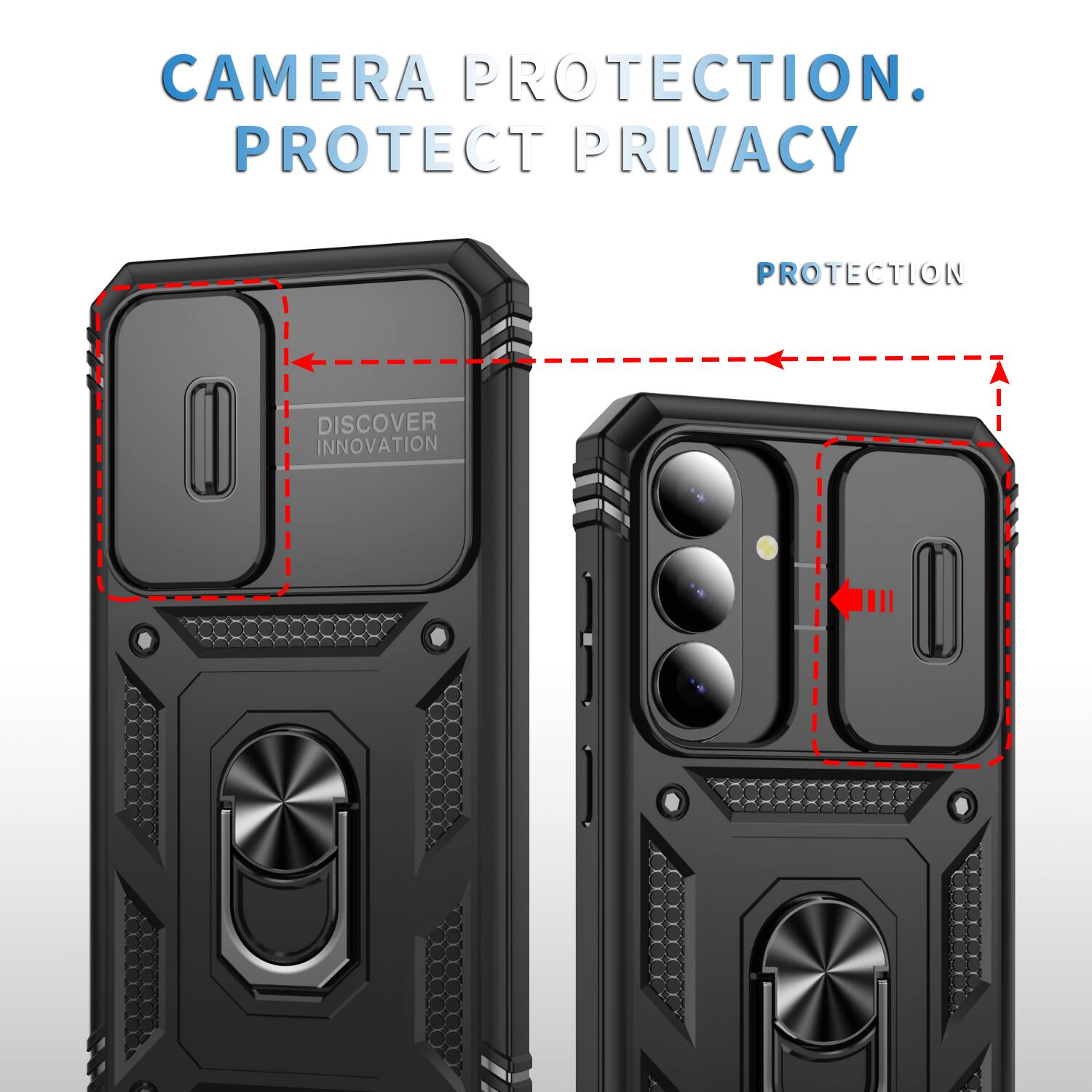 CAMERA PROTECTION. PROTECT PRIVACY. PROTECTION. DISCOVER INNOVATION