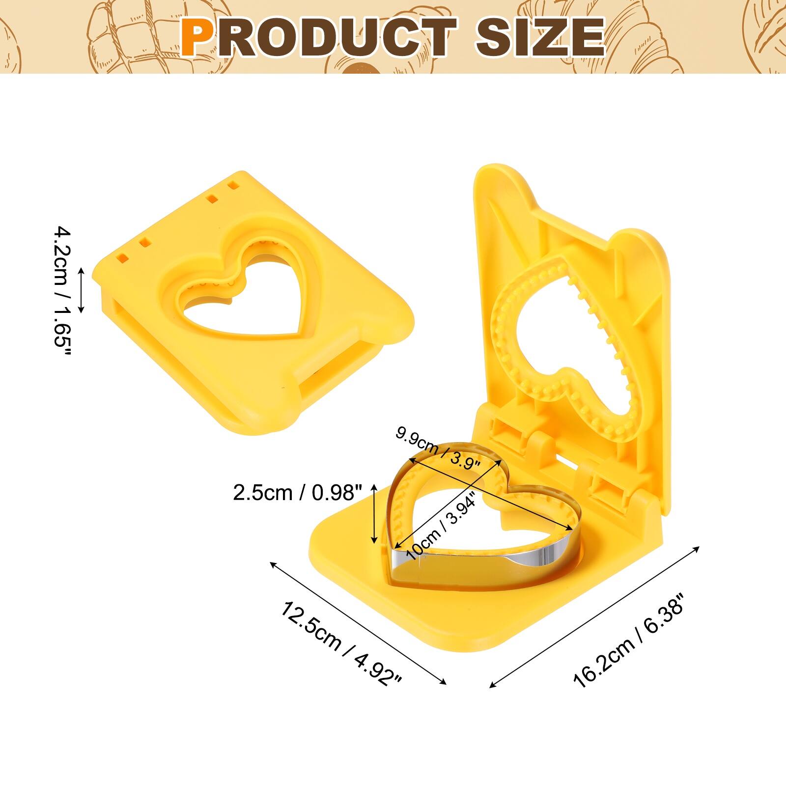 PRODUCT SIZE

4.2cm / 1.65"
9.9cm / 3.9"
9.9cm / 3.9"
2.5cm / 0.98"
10cm
12.5cm / 4.92"
16.2cm / 6.38"