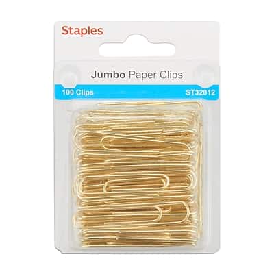 Staples - Jumbo Paper Clips, 100/Pack (32012) - Gold price history on PriceWatchPro
