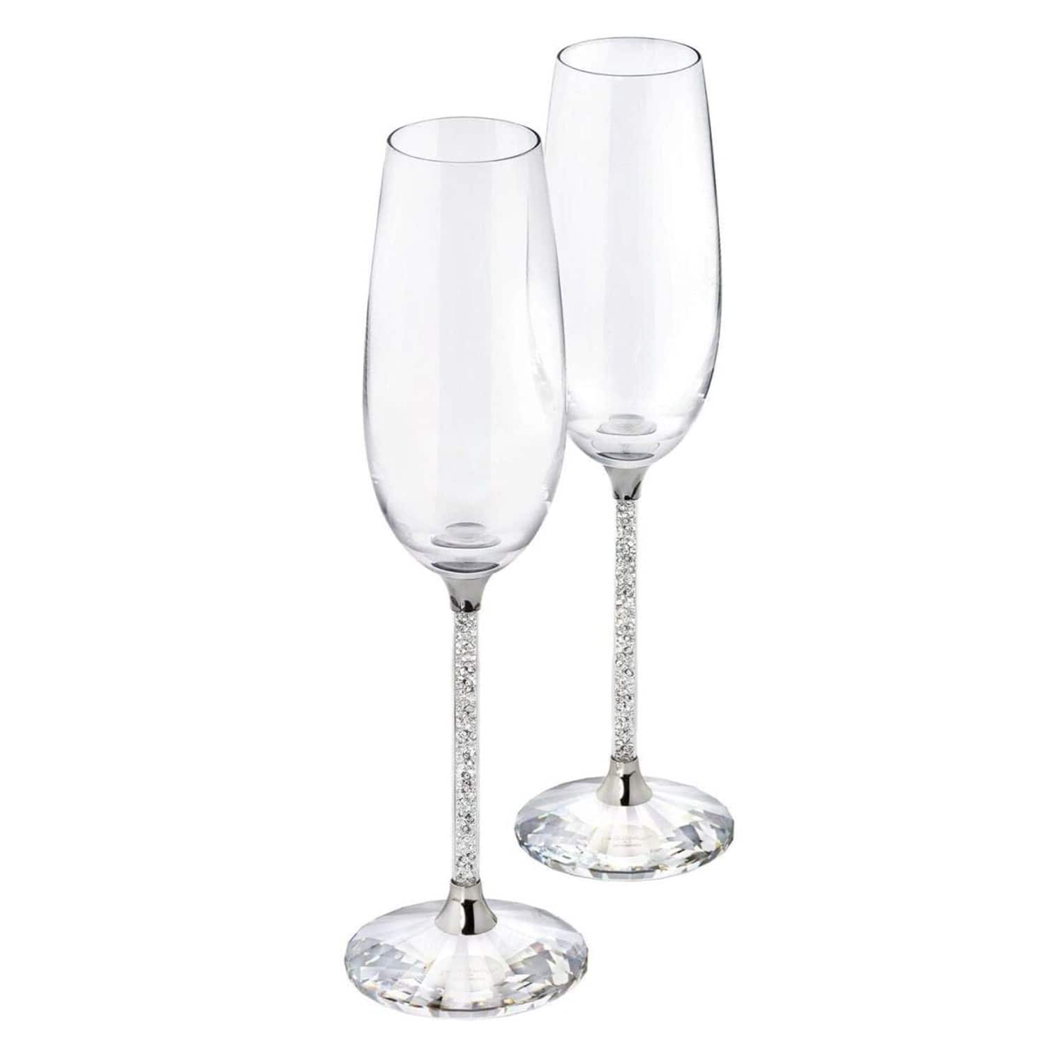 Jay Import - Champagne Flutes Set Of 2 - Clear