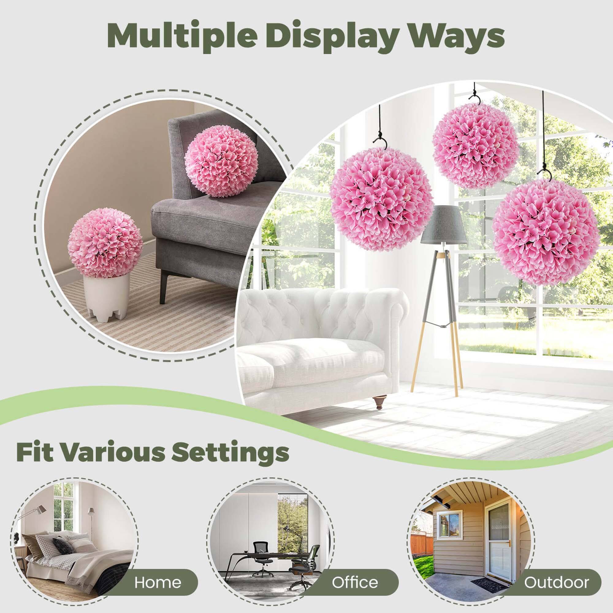 Multiple Display Ways  
Fit Various Settings  
Home Office Outdoor