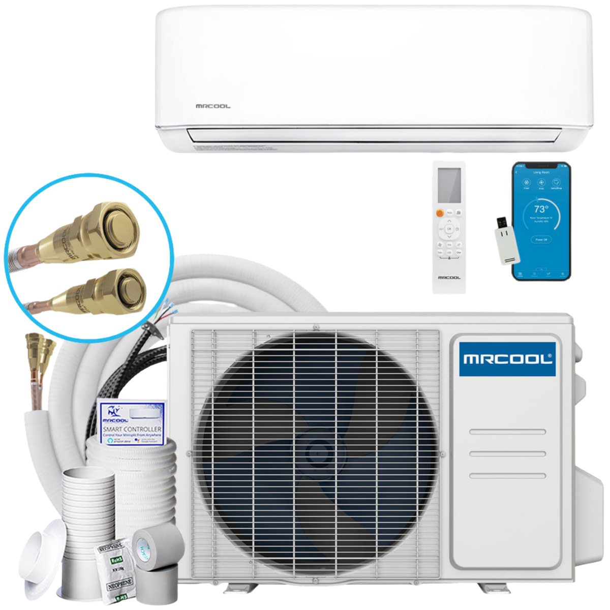 MRCOOL - DIY Easy Pro 18,000 BTU Ductless Mini Split Heat Pump
