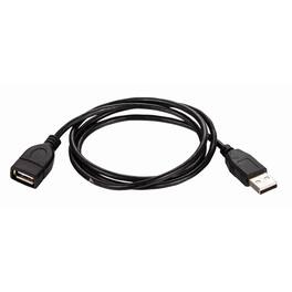 Cables Direct Online - USB 2.0 Extension Cable 10FT A Male to A Female, 480Mbps High-Speed Data Transfer, Plug & Play Cord - Black