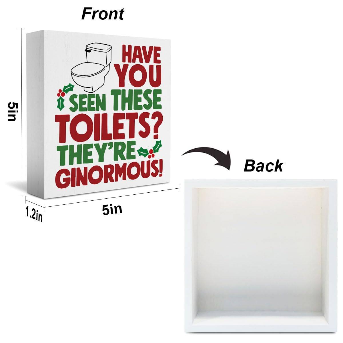 Front

HAVE YOU SEEN THESE TOILETS? THEY'RE GINORMOUS!

5in

1.2in

5in

Back