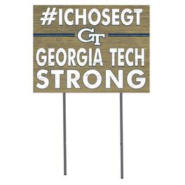 Jardine - Georgia Tech Yellow Jackets 18'' x 24'' I Chose Lawn Sign - Navy
