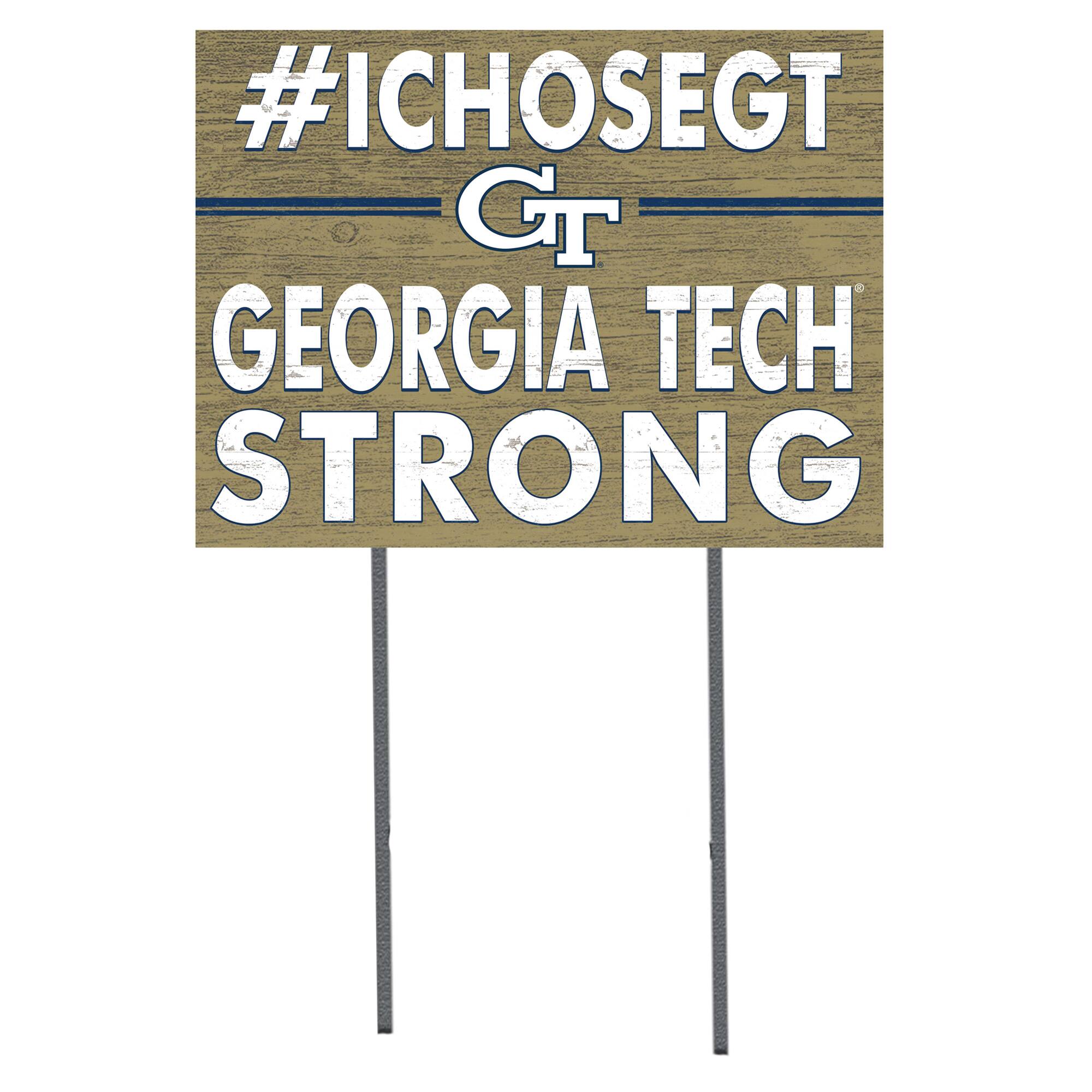 Georgia Tech Yellow Jackets 18'' x 24'' I Chose Lawn Sign