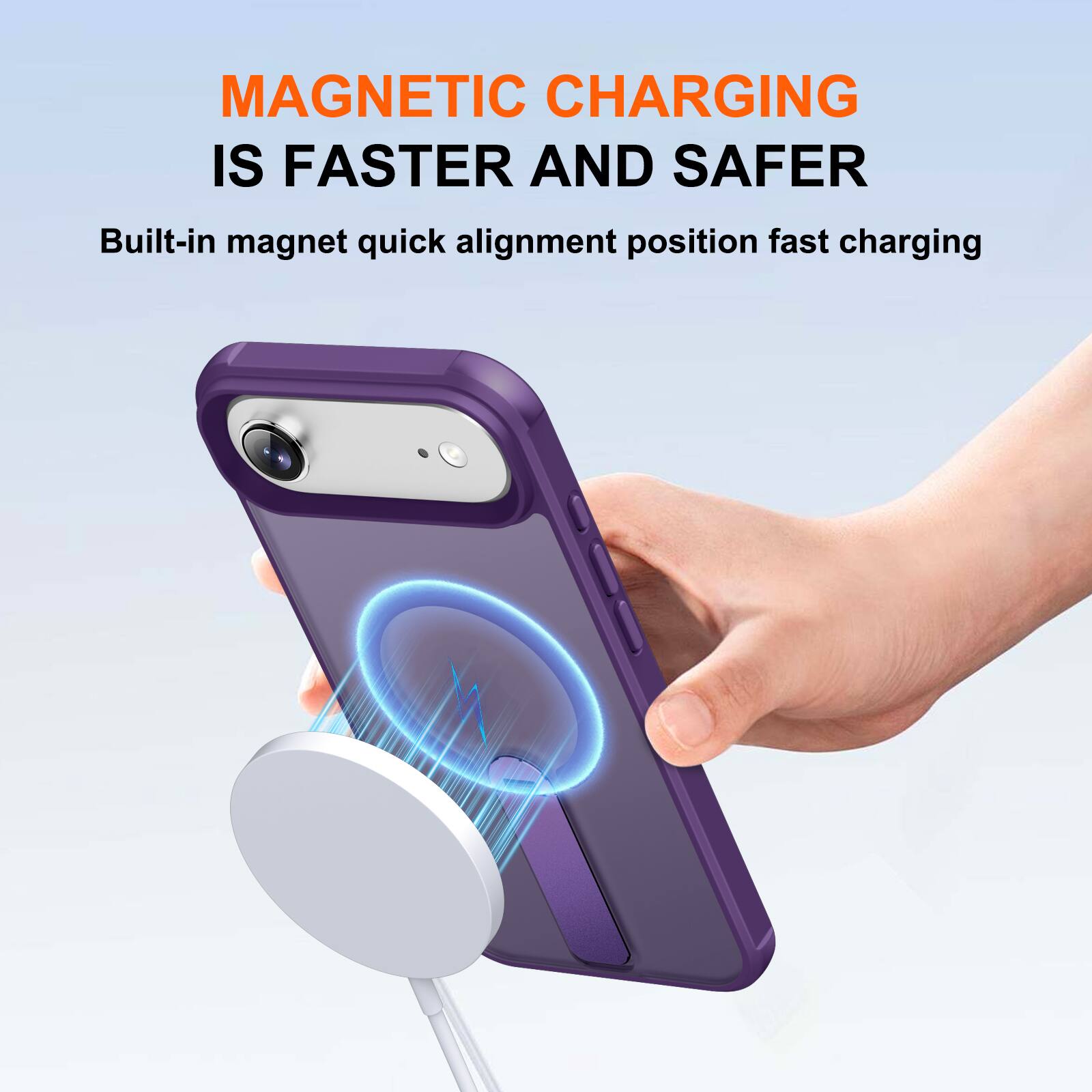 MAGNETIC CHARGING IS FASTER AND SAFER

Built-in magnet quick alignment position fast charging