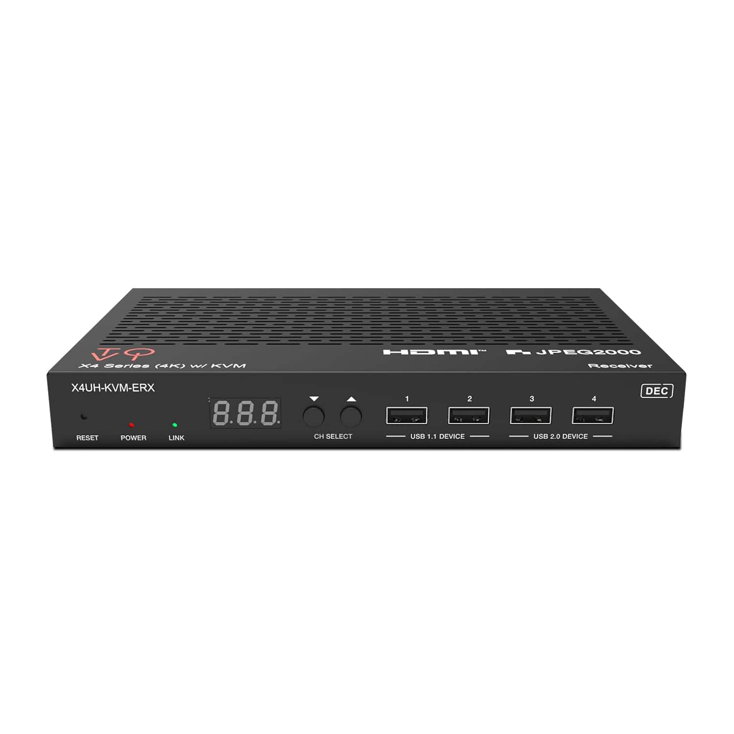 Orei - ToVi X4 4K Decoder (Video Wall, KVM, eARC) - (X4UH-KVM-ERX) - Black