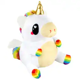 Seven20 - Glitter Galaxy 12-Inch Rainbow White UniCow Collectible Plush - Multi-Color
