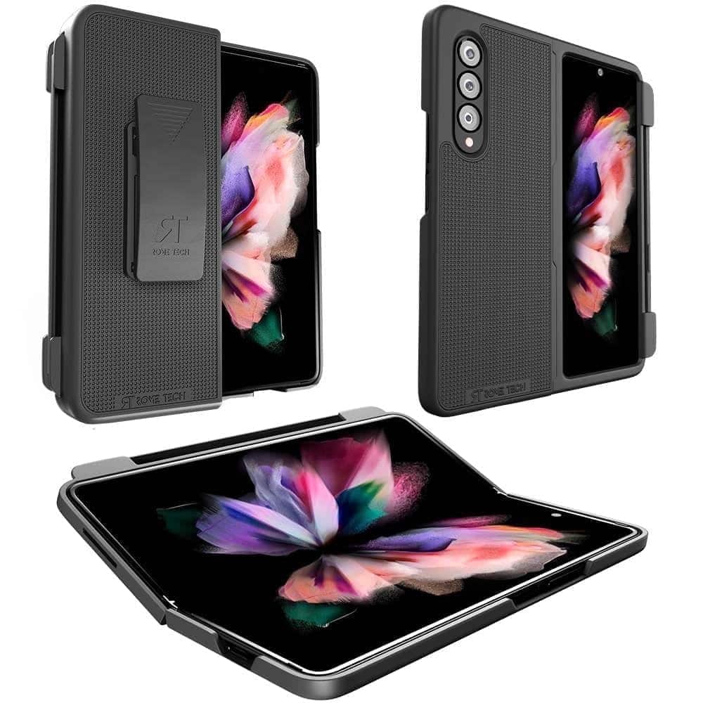 RomeTech - Rome Tech Shell Holster Case for Galaxy Z Fold 3 - Black