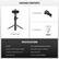 **PACKAGE CONTENTS**
- 1 x Handle Tripod
- 1 x Charging Cable
- 1 x User Manual
**SPECIFICATIONS**
- Model: P15
- Material: Nylon Alloy, Aluminum Alloy, Silicone
- Telescopic Size: 8.7" / 22cm - 16.3" / 41.5cm
- Compatibility: iOS/Android/Harmony OS
- Weight: 0.3lb / 131g
- Wireless Remote Distance: ≥ 33ft / 10m
- Battery Voltage: 4.2V
- Folded Size: 1.5"x4.5" / 37.5x115mm