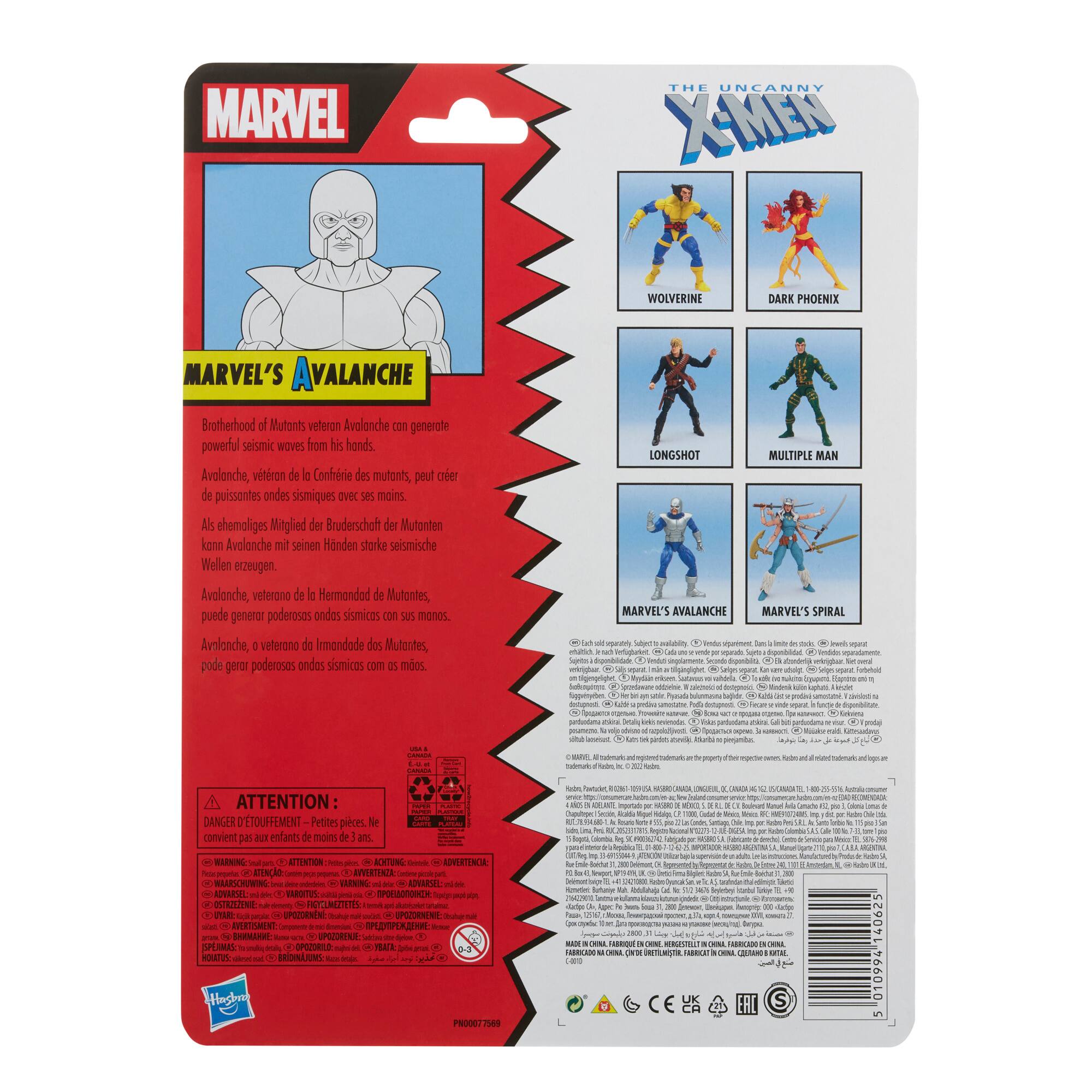 Alt View 15. Marvel - Legends Series Marvel Comics The Uncanny X-Men Marvel's Avalanche.