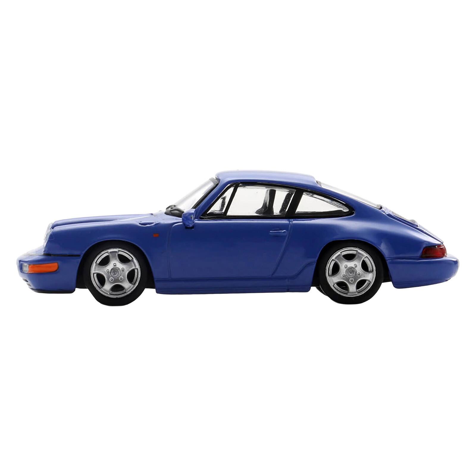Alt View 1. Spark - 1992 Porsche 911 Carrera RS 3.6 Blue 1/64 Model Car by Spark.