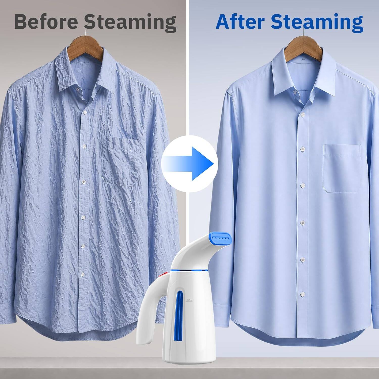 Before Steaming  
After Steaming