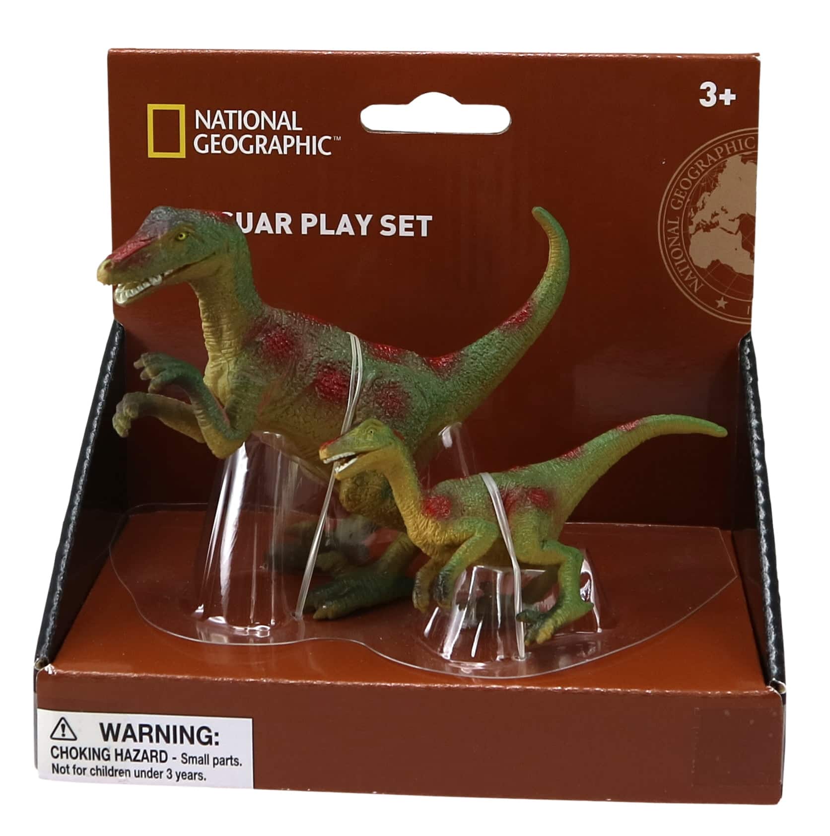National Geographic - Raptor Dinosaur Figurines, 2pc