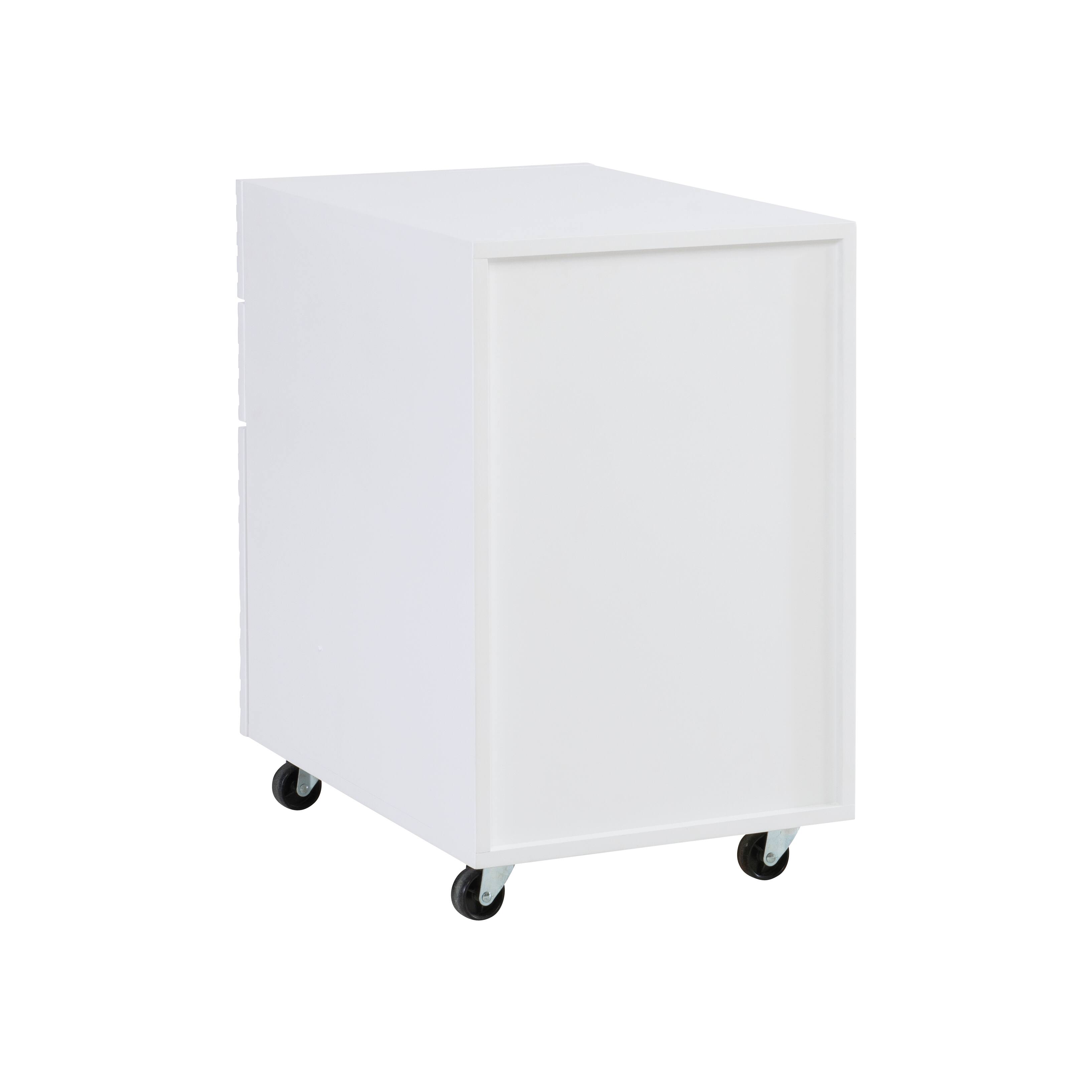 Alt View 13. Linon Home Décor - Rosita Three-Drawer File Cabinet - White.
