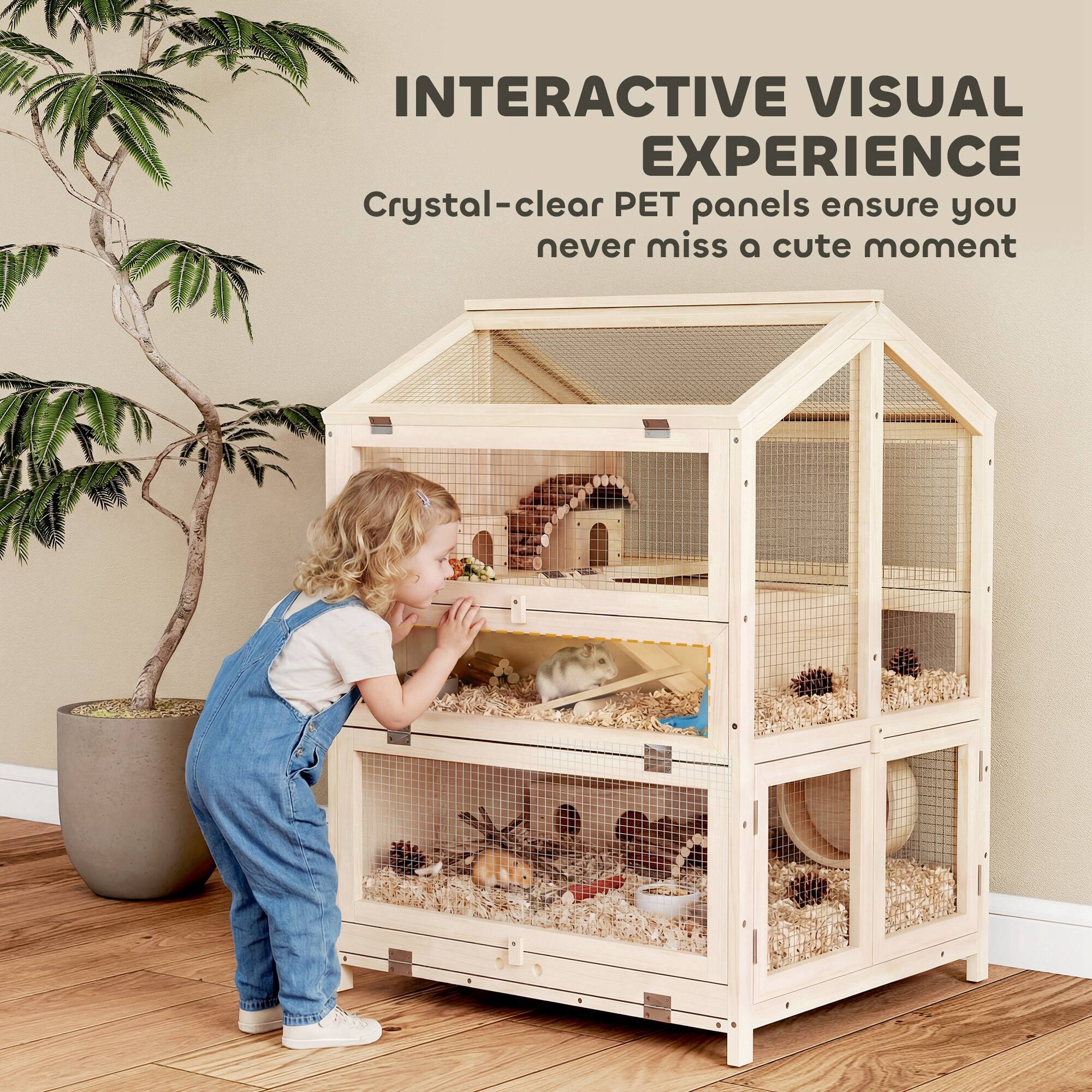 INTERACTIVE VISUAL EXPERIENCE  
Crystal-clear PET panels ensure you never miss a cute moment