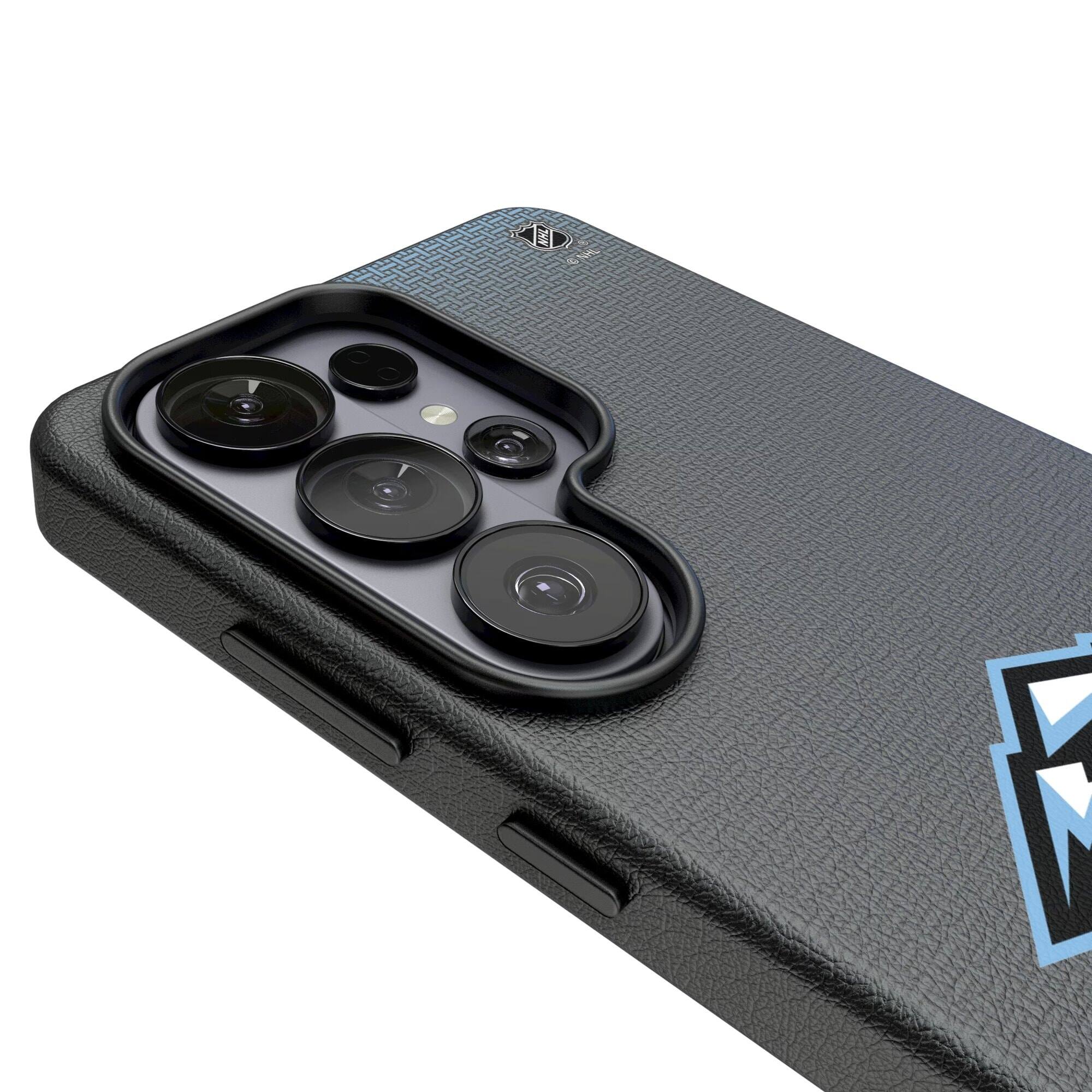 Alt View 2. Keyscaper - Utah Mammoth Linen Galaxy Magnetic Bump Case - S24 Ultra - Black.