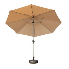 Boyel Living - Outdoor Patio Umbrella Aluminum Pole 8 Ribs UV Protection Waterproof with Tilt and Crank - Beige
