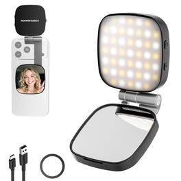 Neewer - MagSafe Selfie Light for iPhone - Bi-Color LED with Mirror for Vlog, Makeup & Video Calls