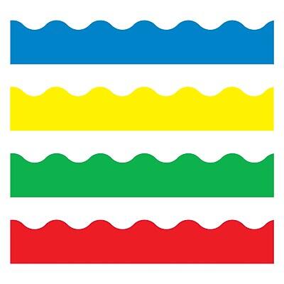 Alt View 3. Trend Enterprises - Trend Solid Terrific Trimmers Variety Pack, 2 1/4" x 39", 448 Borders/Pk - Multicolor.