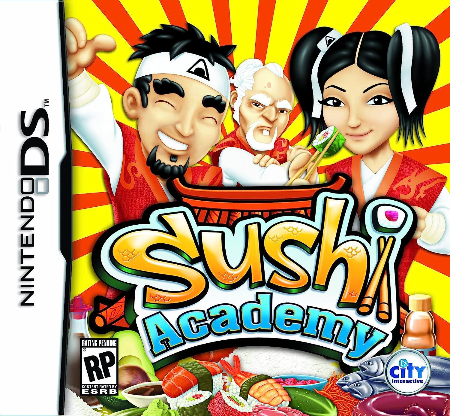 NINTENDO DS™

Sushi Academy

RATING PENDING RP CONTENT RATED BY ESRB

City Interactive - E10+ (Everyone 10+)