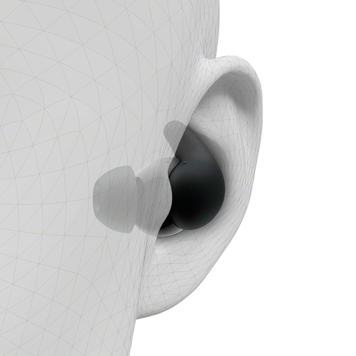 Alt View 26. Sony - LinkBuds Fit True Wireless Noise Canceling Earbuds - Black.