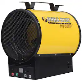Dura Heat - 240-Volt 3,750-Watt 12,800-BTU Electric Forced Air Heater with Remote EUH4000R - Yellow