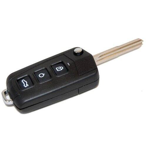 Alt View 1. HQRP - Folding Flip Key Fob Shell Case 4-Button Left Blade Compatible with Kia Forte 2009 - Black.